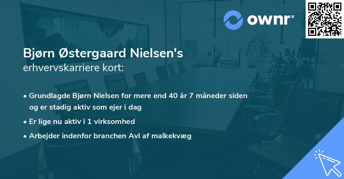 Bjørn Østergaard Nielsen's erhvervskarriere kort