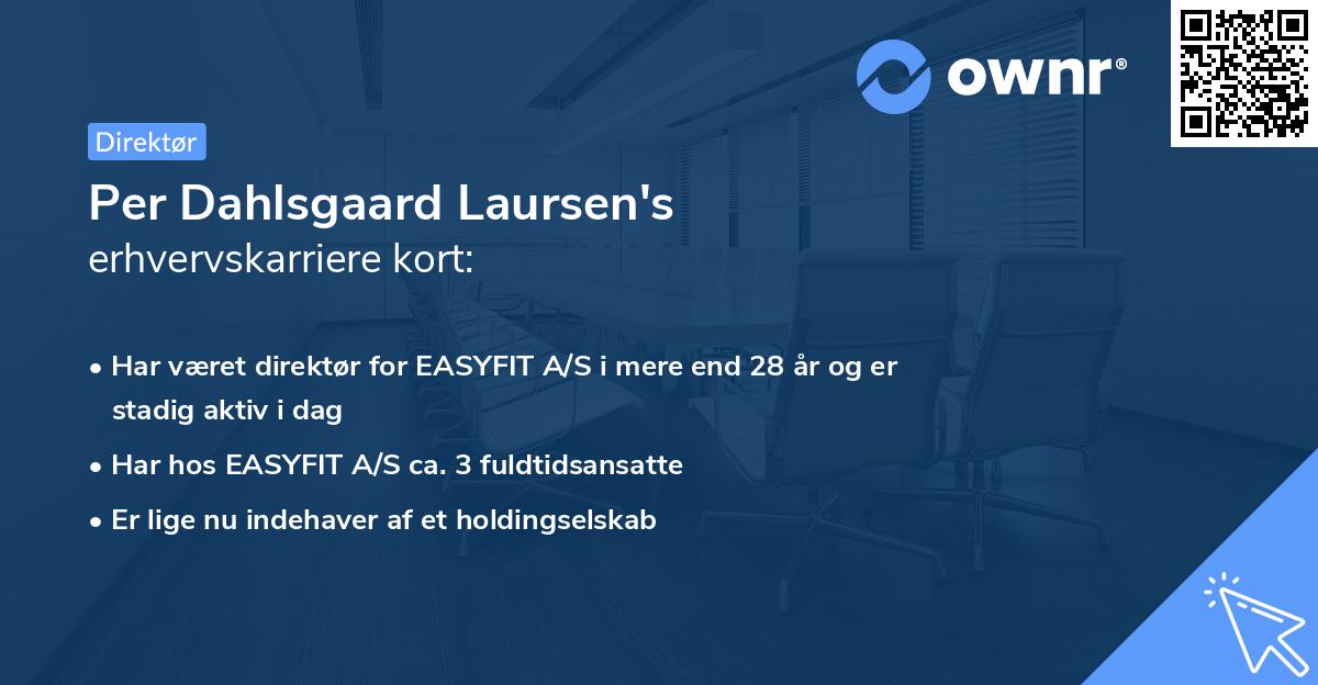 Per Dahlsgaard Laursen's erhvervskarriere kort