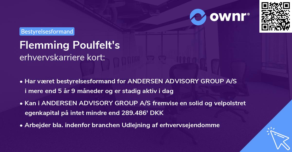 Flemming Poulfelt's erhvervskarriere kort
