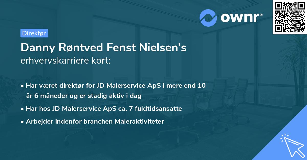 Danny Røntved Fenst Nielsen's erhvervskarriere kort