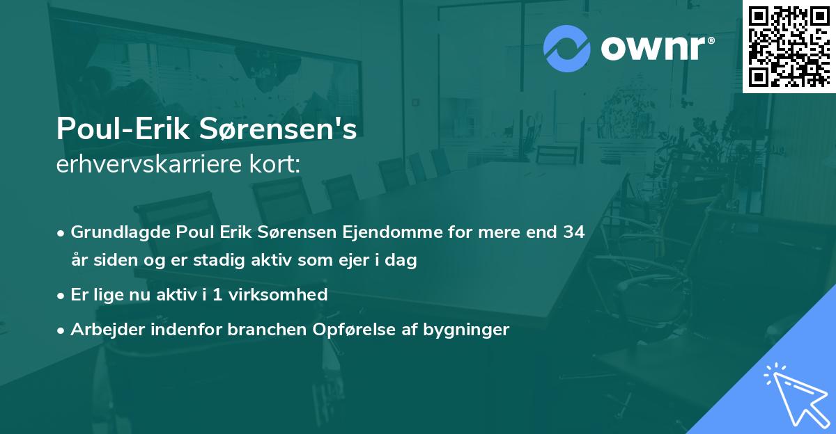 Poul-Erik Sørensen's erhvervskarriere kort