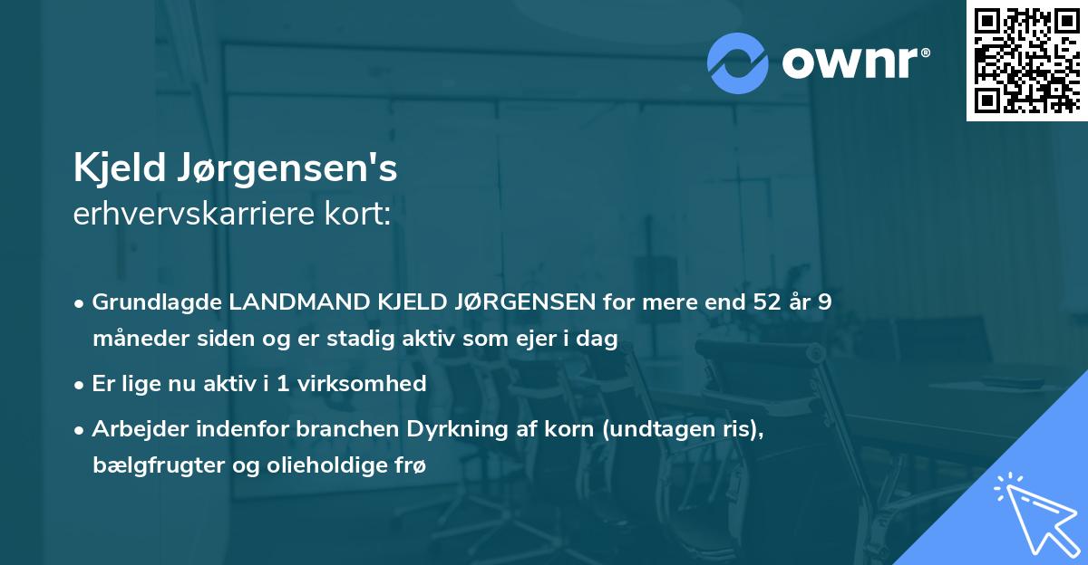 Kjeld Jørgensen's erhvervskarriere kort