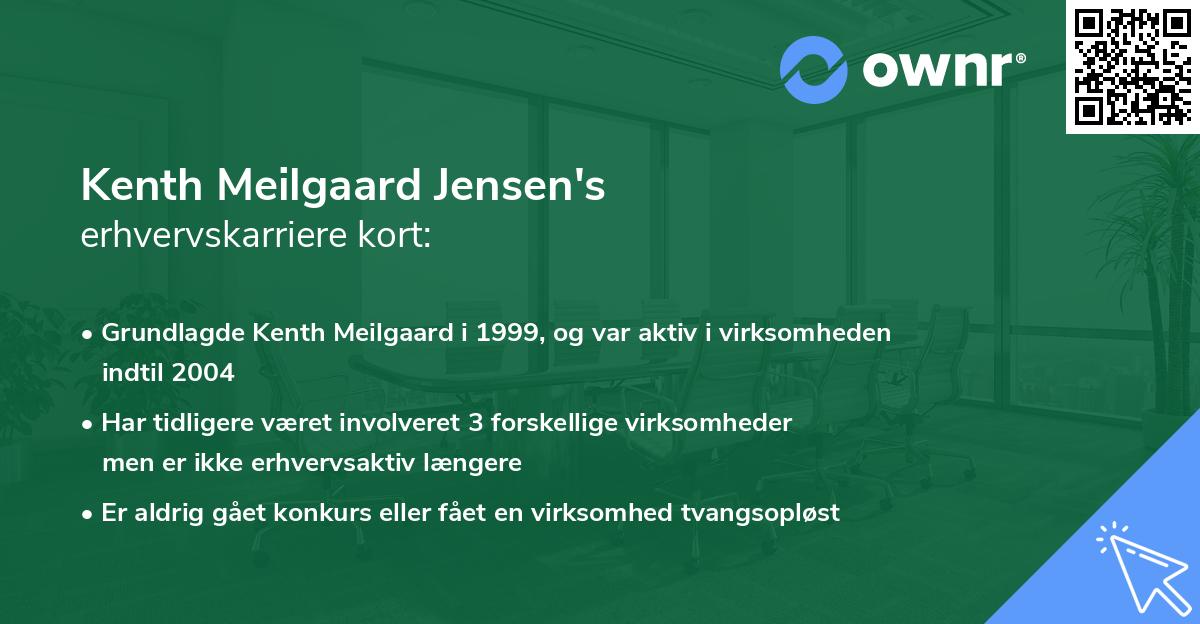 Kenth Meilgaard Jensen's erhvervskarriere kort