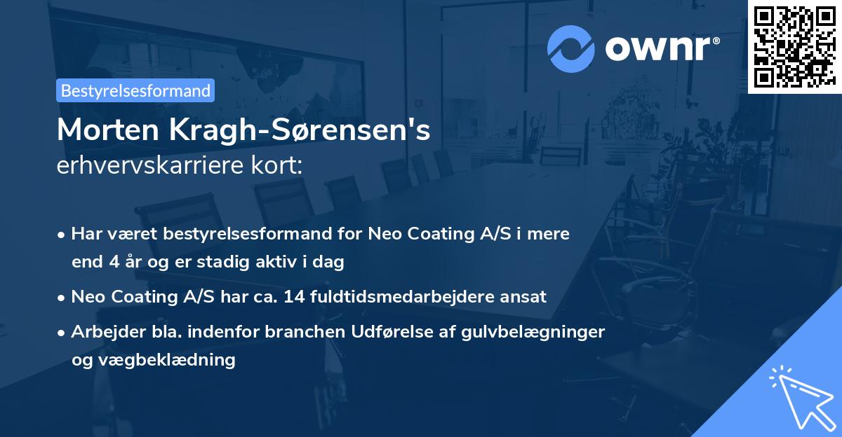 Morten Kragh-Sørensen's erhvervskarriere kort