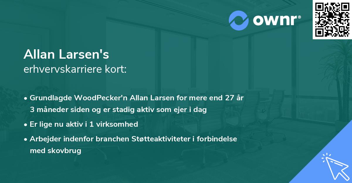 Allan Larsen's erhvervskarriere kort