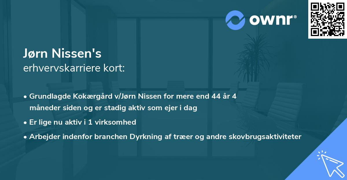 Jørn Nissen's erhvervskarriere kort