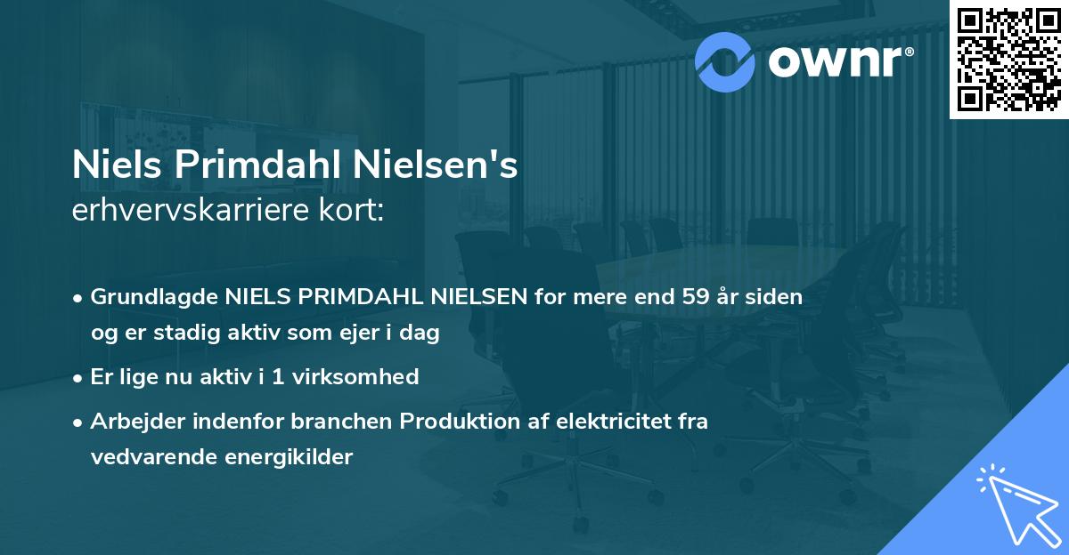 Niels Primdahl Nielsen's erhvervskarriere kort