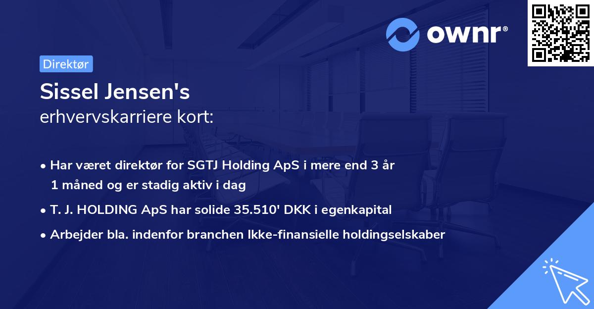 Sissel Jensen's erhvervskarriere kort