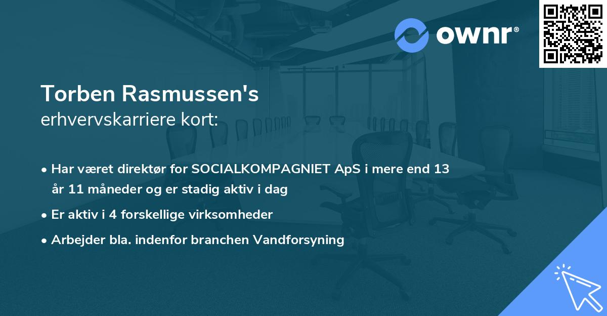 Torben Rasmussen's erhvervskarriere kort