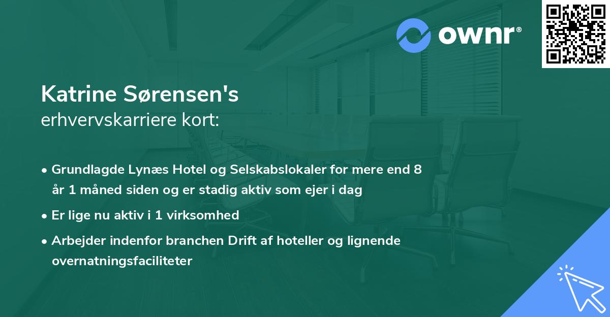 Katrine Sørensen's erhvervskarriere kort