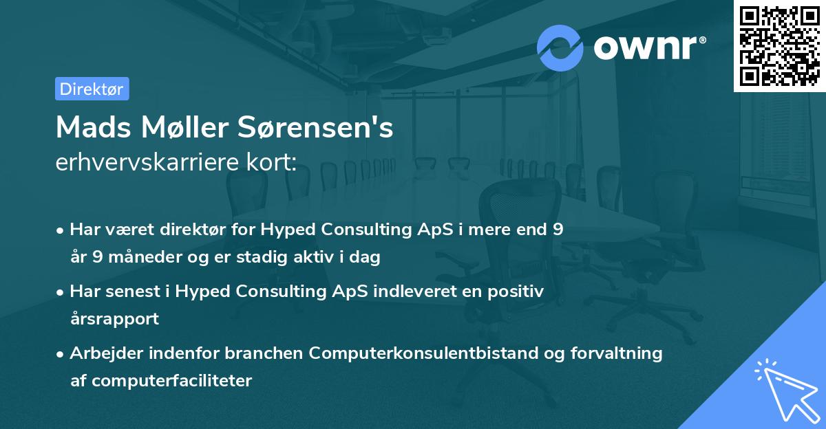 Mads Møller Sørensen's erhvervskarriere kort