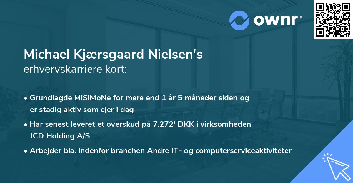 Michael Kjærsgaard Nielsen's erhvervskarriere kort