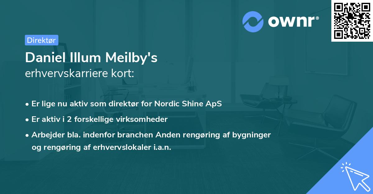 Daniel Illum Meilby's erhvervskarriere kort