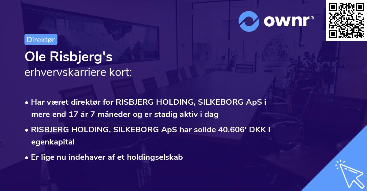 Ole Risbjerg's erhvervskarriere kort