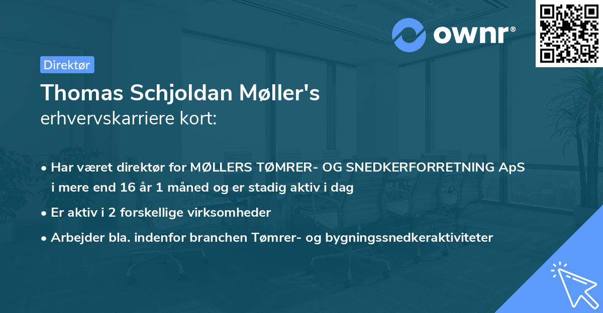 Thomas Schjoldan Møller's erhvervskarriere kort