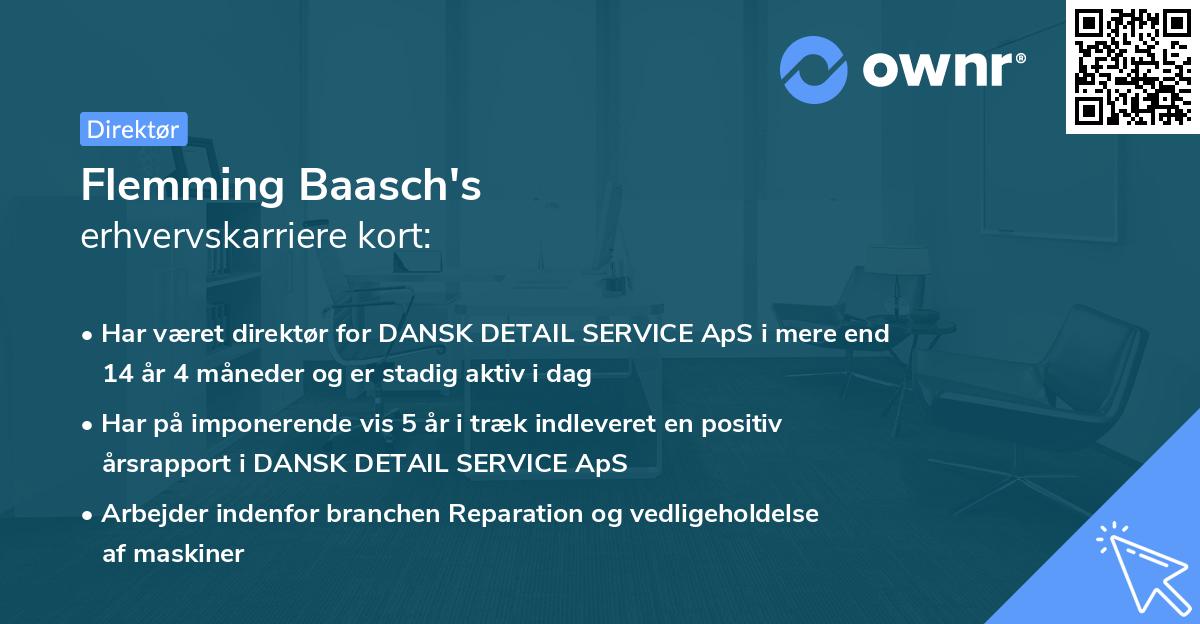Flemming Baasch's erhvervskarriere kort