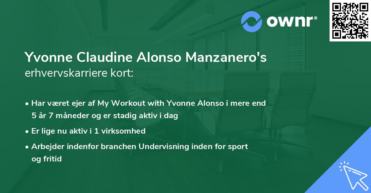 Yvonne Claudine Alonso Manzanero's erhvervskarriere kort