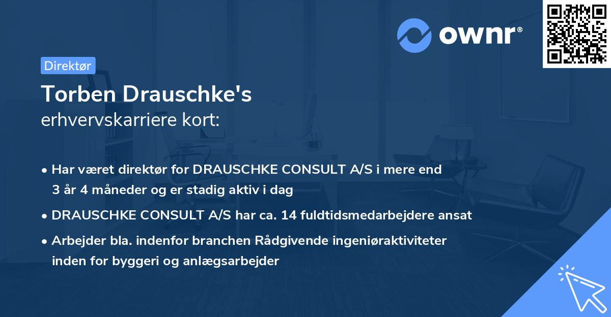 Torben Drauschke's erhvervskarriere kort