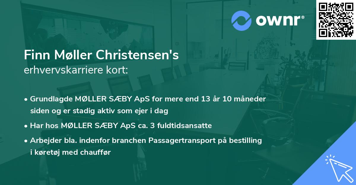 Finn Møller Christensen's erhvervskarriere kort