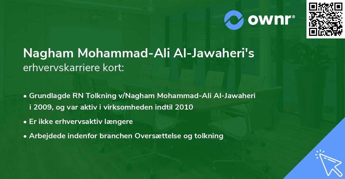 Nagham Mohammad-Ali Al-Jawaheri's erhvervskarriere kort