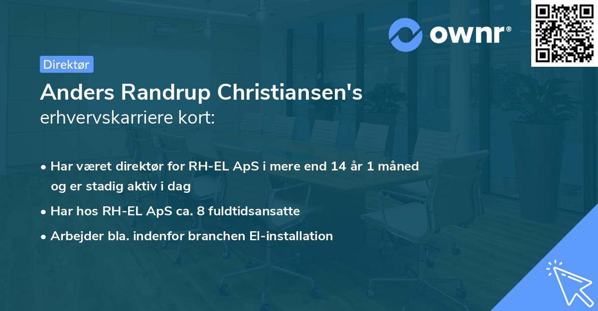 Anders Randrup Christiansen's erhvervskarriere kort