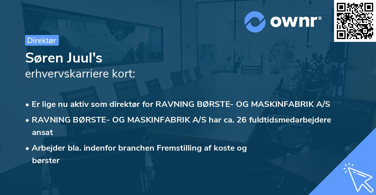 Søren Juul's erhvervskarriere kort