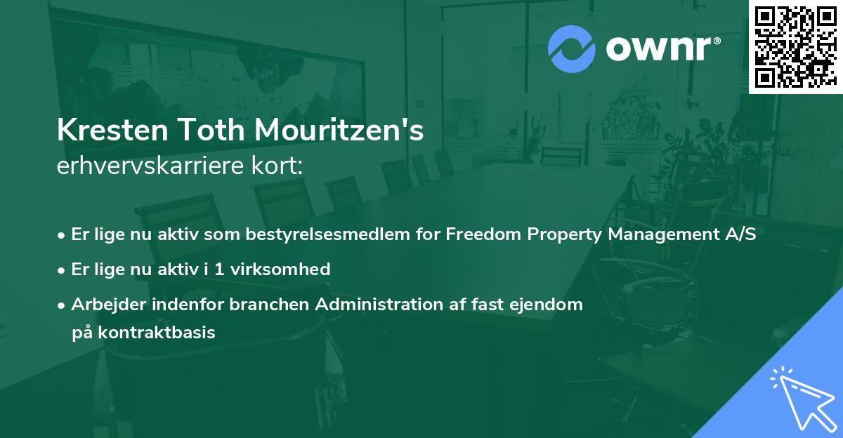 Kresten Toth Mouritzen's erhvervskarriere kort