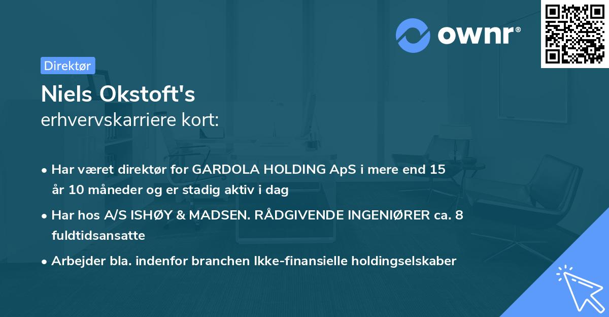 Niels Okstoft's erhvervskarriere kort
