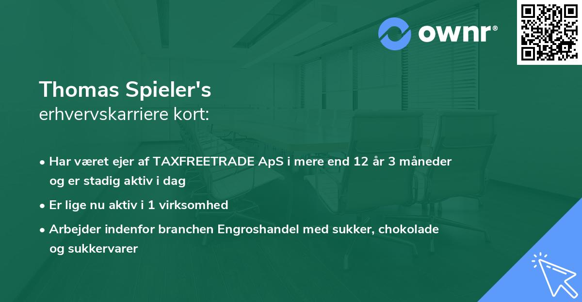 Thomas Spieler's erhvervskarriere kort