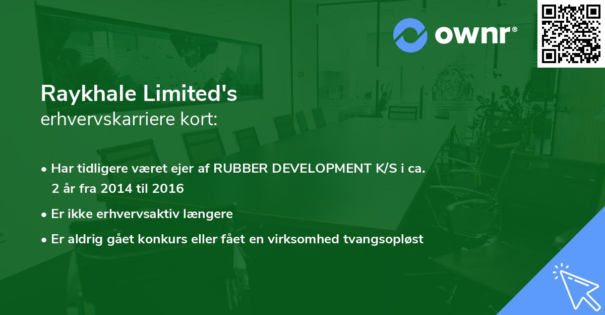 Raykhale Limited's erhvervskarriere kort