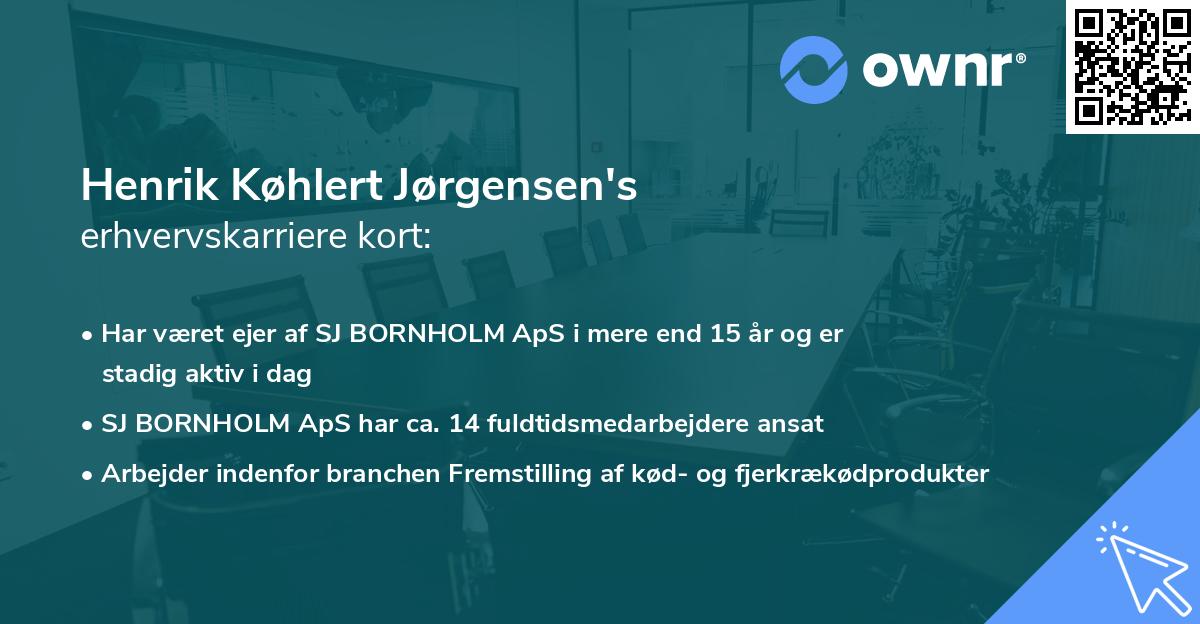 Henrik Køhlert Jørgensen's erhvervskarriere kort
