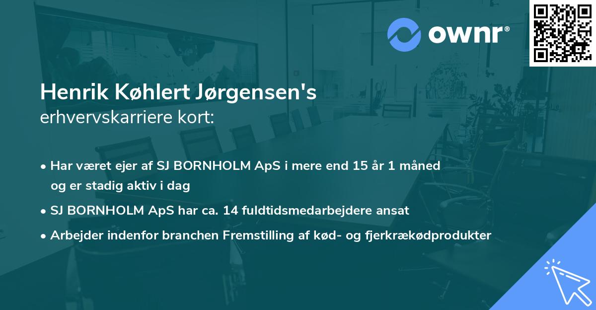 Henrik Køhlert Jørgensen's erhvervskarriere kort