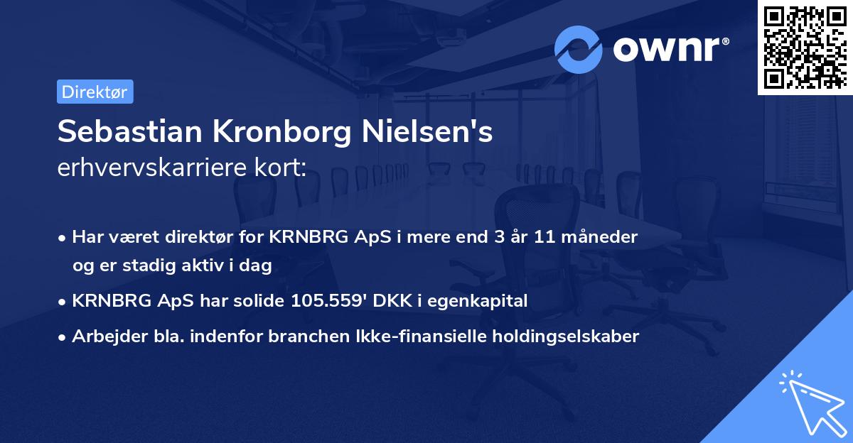 Sebastian Kronborg Nielsen's erhvervskarriere kort