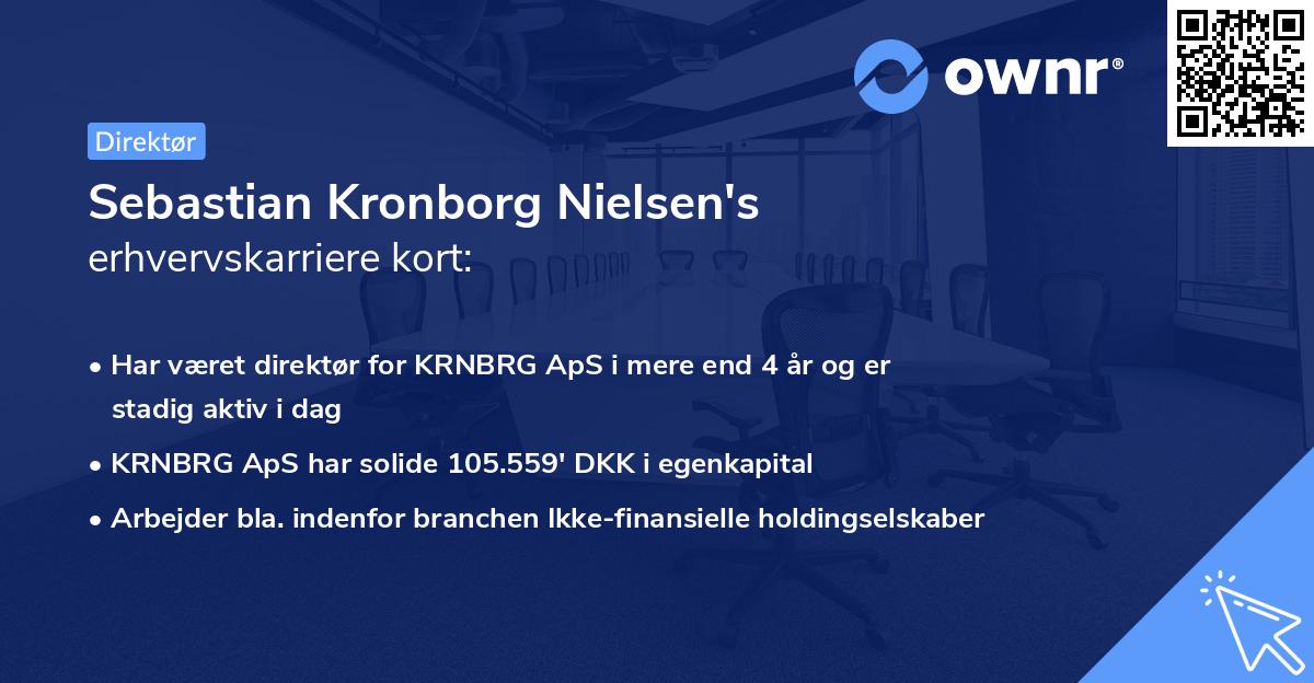 Sebastian Kronborg Nielsen's erhvervskarriere kort
