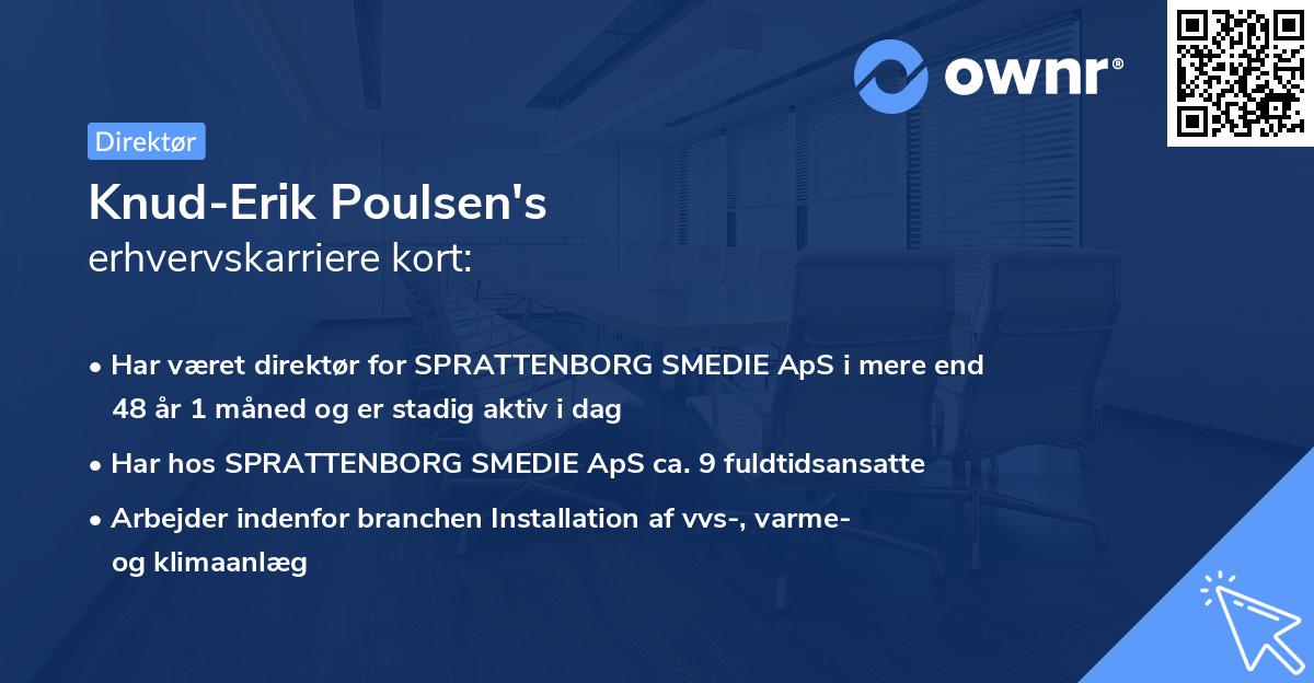 Knud-Erik Poulsen's erhvervskarriere kort