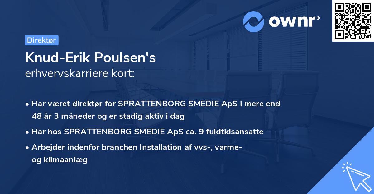 Knud-Erik Poulsen's erhvervskarriere kort