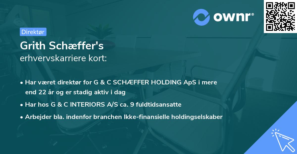 Grith Schæffer's erhvervskarriere kort