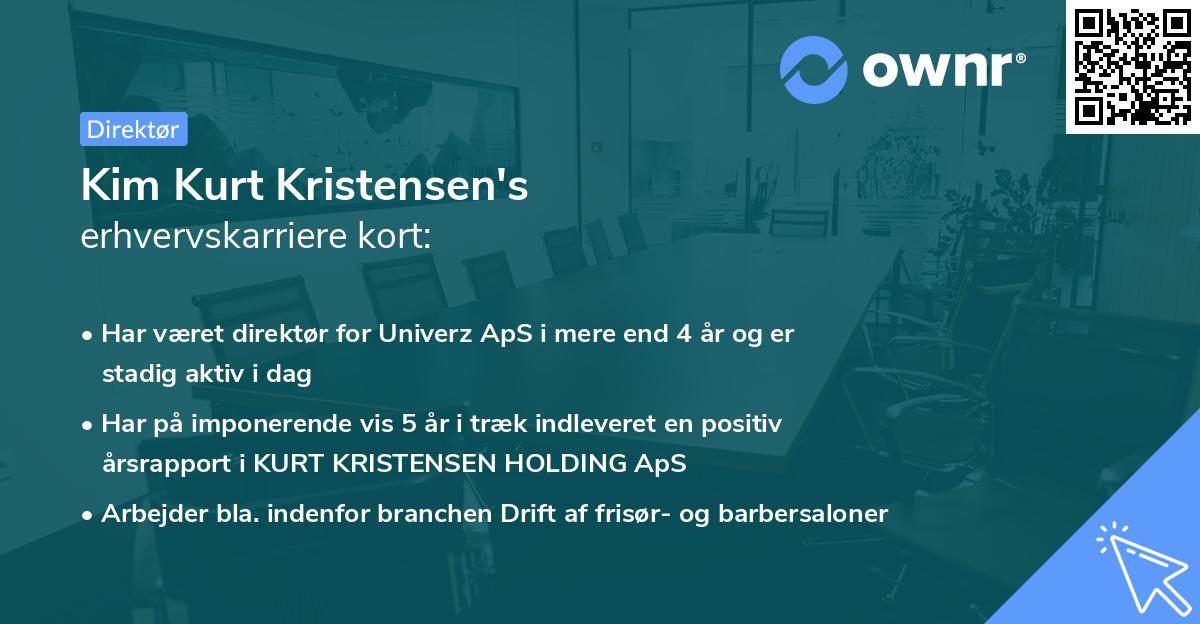 Kim Kurt Kristensen's erhvervskarriere kort