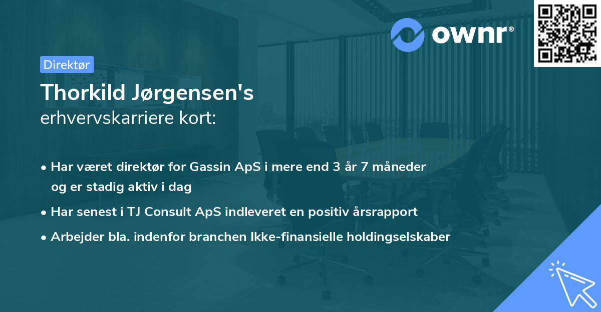Thorkild Jørgensen's erhvervskarriere kort