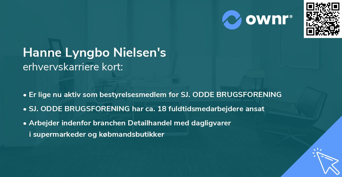 Hanne Lyngbo Nielsen's erhvervskarriere kort