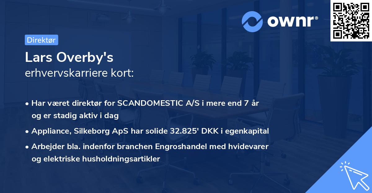 Lars Overby's erhvervskarriere kort