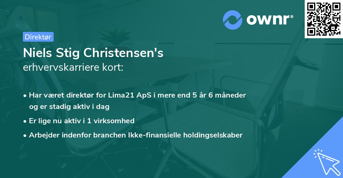 Niels Stig Christensen's erhvervskarriere kort