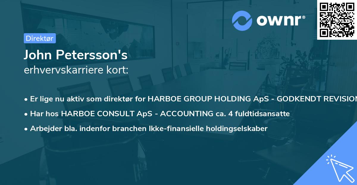 John Petersson's erhvervskarriere kort