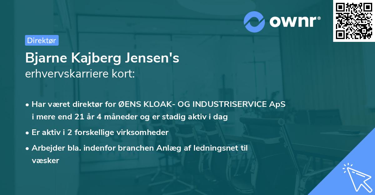 Bjarne Kajberg Jensen's erhvervskarriere kort