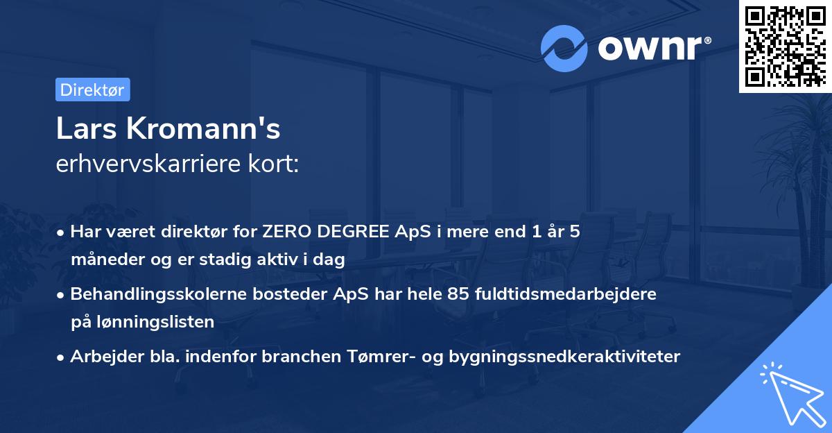 Lars Kromann's erhvervskarriere kort