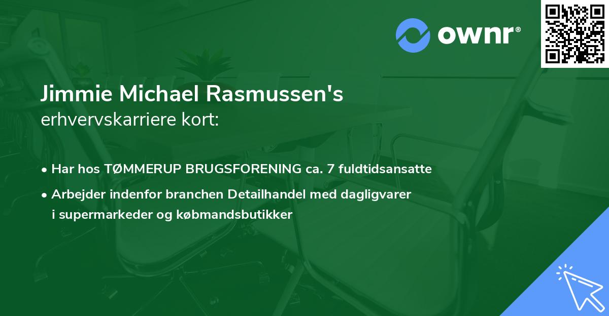 Jimmie Michael Rasmussen's erhvervskarriere kort