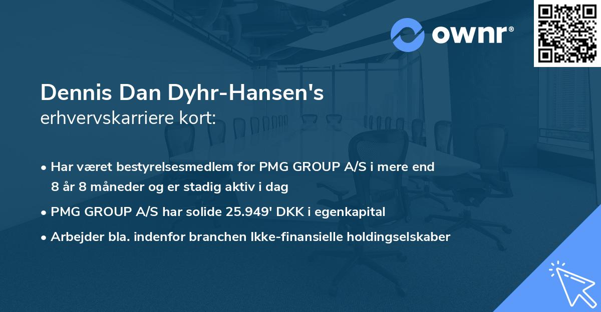 Dennis Dan Dyhr-Hansen's erhvervskarriere kort