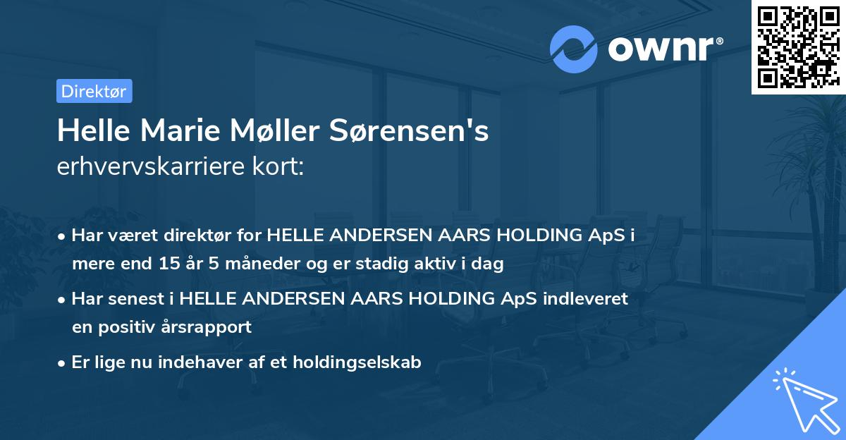 Helle Marie Møller Sørensen's erhvervskarriere kort