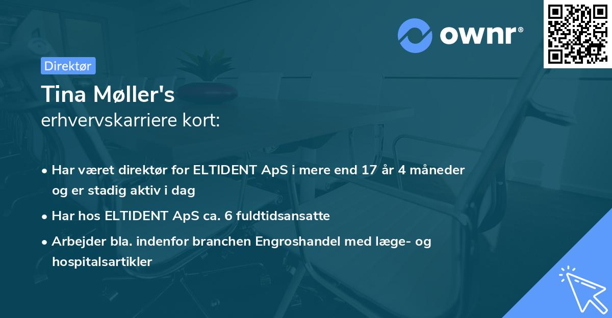 Tina Møller's erhvervskarriere kort