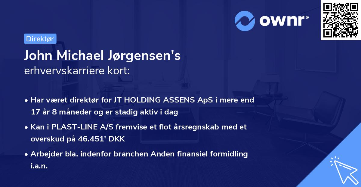 John Michael Jørgensen's erhvervskarriere kort